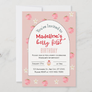 Sweet Berry Invitation d'anniversaire