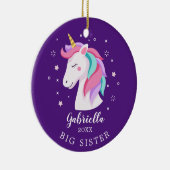 Sweet Big Sister Unicorn Christmas Ornament (Rechts)