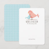 Sweet Birdie Baby Boy Nouveau conseil maman Insert (Devant / Derrière)