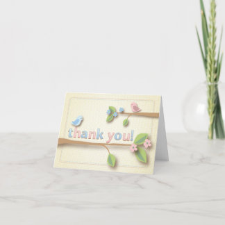 Sweet Birdie Merci Carte de note
