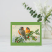 Sweet Birds Carte Postale Vintage Imprimer Carte I (Debout devant)