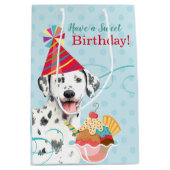 Sweet Birthday Dalmatian Medium Gift Bag Medium Cadeauzakje (Voorkant)