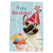 Sweet Birthday French Bulldog Medium Cadeau Sac (Dos)