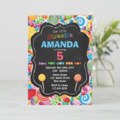 Sweet Birthday Invitation (Debout devant)