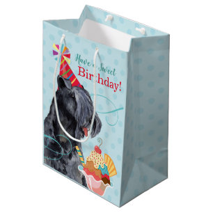 Sweet Birthday Kerry Blue Terrier Medium Cadeauzakje