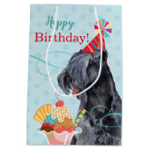 Sweet Birthday Kerry Blue Terrier Medium Cadeauzakje (Achterkant)