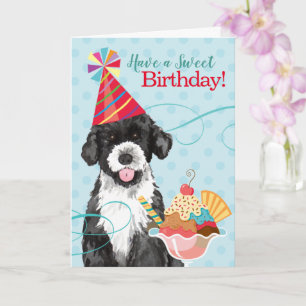 Sweet Birthday Portugal Water Dog Kaart