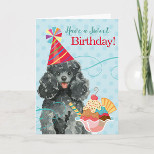 Sweet Birthday Speelgoed Poodle Kaart