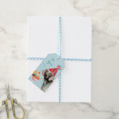 Sweet Birthday Weimaraner Gift Labels Cadeaulabel (Met Touw)