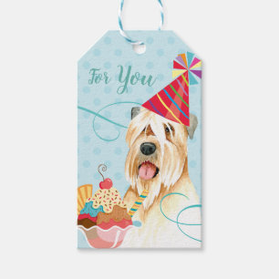 Sweet Birthday Wheaten Terrier Gift Labels Cadeaulabel