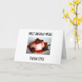 "SWEET BIRTHDAY WISHES, ITALIAANSE STIJL" KAART (Gele Bloem)