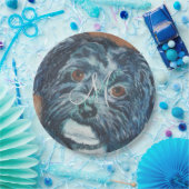 SWEET BLACK HAVANESE MONOGRAM PARTIJ PAPIEREN BORDJE (Feest)