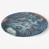 SWEET BLACK HAVANESE MONOGRAM PARTIJ PAPIEREN BORDJE (Gekanteld)