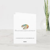 Sweet Black Pug Note Card - wit Kaart (Achterkant)