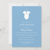 Sweet Blue Baby Shower Invitations (Devant)