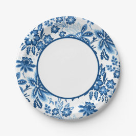 Sweet Blue Blooms Papieren Bordje