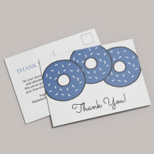 Sweet Blue Donuts Baby shower Sprinkle Dank je