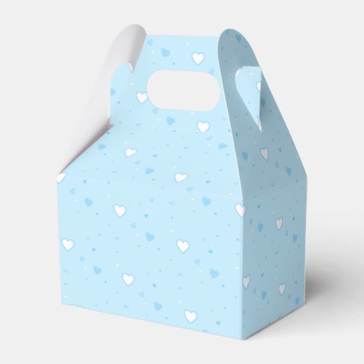 Sweet Blue Favor Box met Elephant Bedankdoosjes (Achterkant)