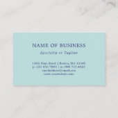 Sweet Blue Flowers Visitekaartje (Achterkant)