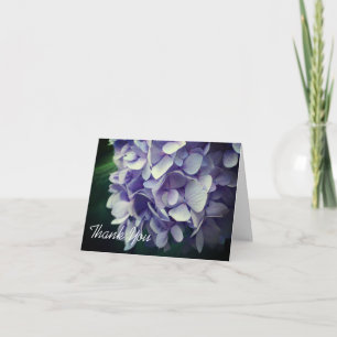Sweet Blue Hydrangea Flower Hartelijk dank Bedankkaart