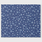 Sweet Blue Ocean Circles Pattern Baby shower Cadeaupapier (Vlak)