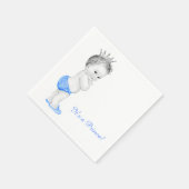 Sweet Blue Prince Baby shower Servetten (Hoek)