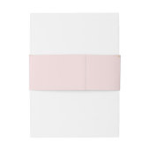 Sweet Blush Pink  Frans Monogram Uitnodigingen Wikkel (Achterkant Voorbeeld)