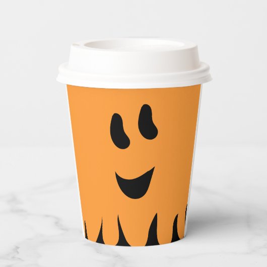 Sweet Boo Sinaasappel Papieren beker (Achterkant)