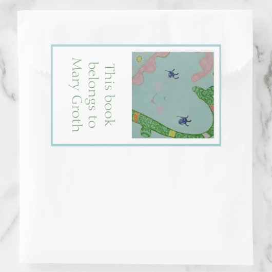 Sweet Bookplaat Rechthoekige Sticker (Tas)