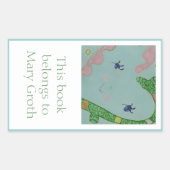 Sweet Bookplaat Rechthoekige Sticker (Voorkant)