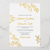 Sweet Botanical Wedding Invitation
