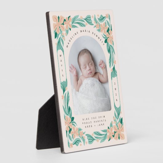 Sweet Botanicals Plaque Fotoplaat (Zijkant)