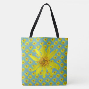 Sweet botanisch Floral geel op elke kleur Draagtas