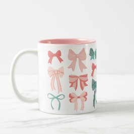 Sweet Bows Coquette Girlhood Trend Tweekleurige Koffiemok