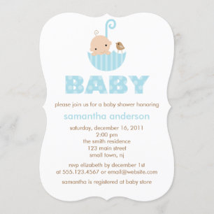 Sweet Boy Baby shower Kaart