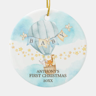 Sweet Boy Baby's eerste kerstversiering Keramisch Ornament