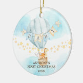 Sweet Boy Baby's eerste kerstversiering Keramisch Ornament (Links)
