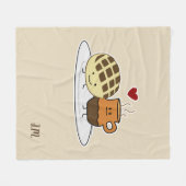 Sweet Bread Hot Chocolate Pan dulce Mexican concha Fleece Deken (Voorkant (Horizontaal))