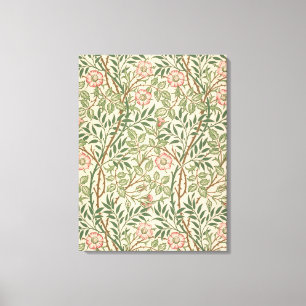 'Sweet Briar'-ontwerp voor behangpapier, gedrukt d Canvas Afdruk