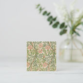 Sweet Briar William Morris Vierkante Visitekaartje (Staand voorkant)