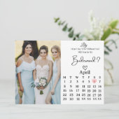 Sweet Bridesmaid Proposal Invitation Kaart (Staand voorkant)