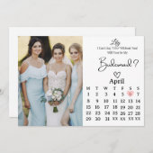 Sweet Bridesmaid Proposal Invitation Kaart (Voorkant / Achterkant)