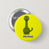 Sweet brontosaurus ronde button 5,7 cm (Voorkant /achterkant)