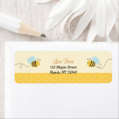 Sweet Bumble Bee Adresetiketten Etiket (Insitu)
