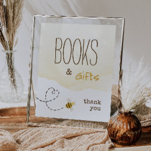Sweet Bumble Bee Baby shower Boeken en Geschenken Poster