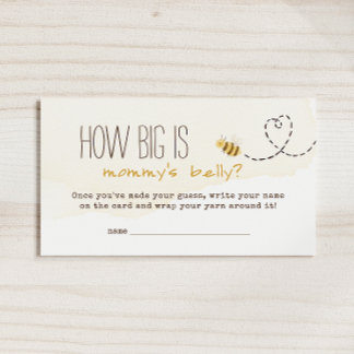 Sweet Bumble Bee Hoe groot is Mommys Belly Game Ka Plaatskaartje