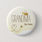 Sweet Bumblebee Baby shower oma naar Bee Button (Voorkant)