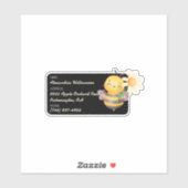 Sweet Bumblebee Bagage ID Sticker (Vel)
