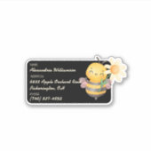 Sweet Bumblebee Bagage ID Sticker (Voorkant)