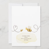 Sweet Bumblebee Mama à être Baby shower Invitation (Dos)